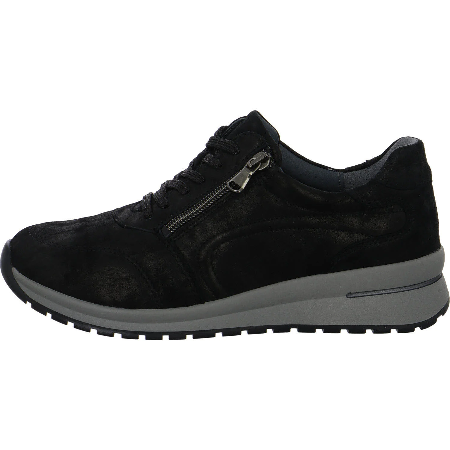 Waldläufer Damen Schnürschuhe 928002-192/001 H-Inessa schwarz H (weit)
