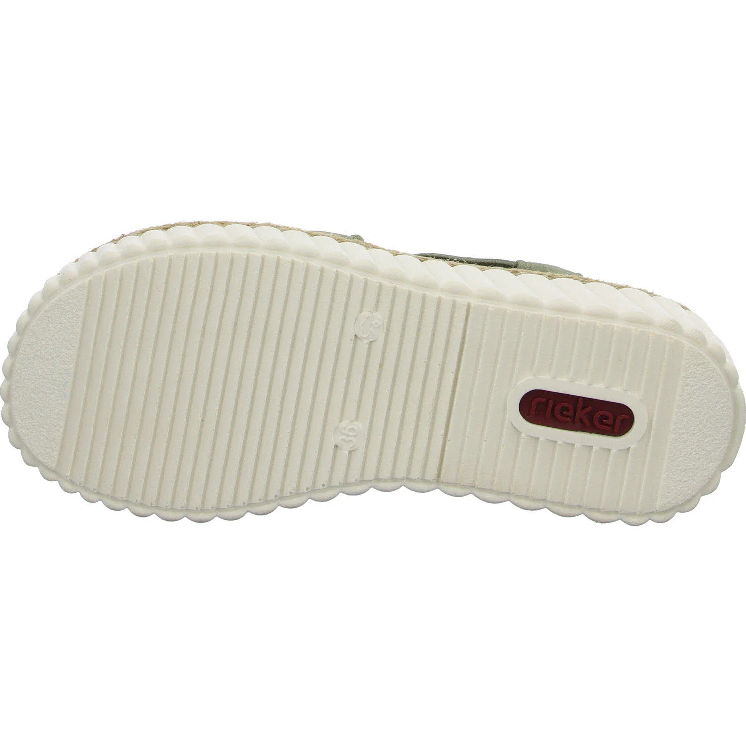Rieker Damen Sandalen 69262-52 69262 schilf/offwhite H (extra weit)