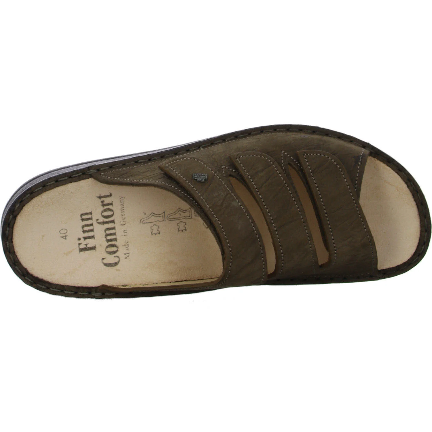 Element 8 von 8 (Bild) – Finn Comfort Pantoletten 01508-039014 Korfu Tabak weit