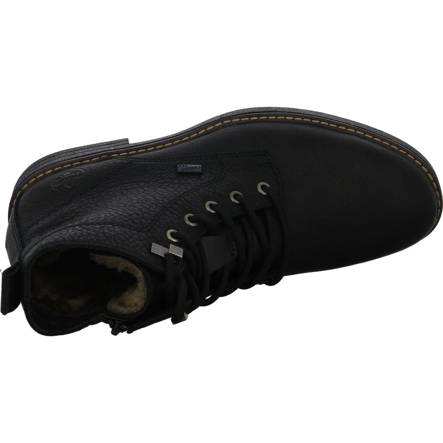 Rieker Herren Schnürstiefel warm 33121-00 33121 schwarz/schwarz G 1/2 (weit)
