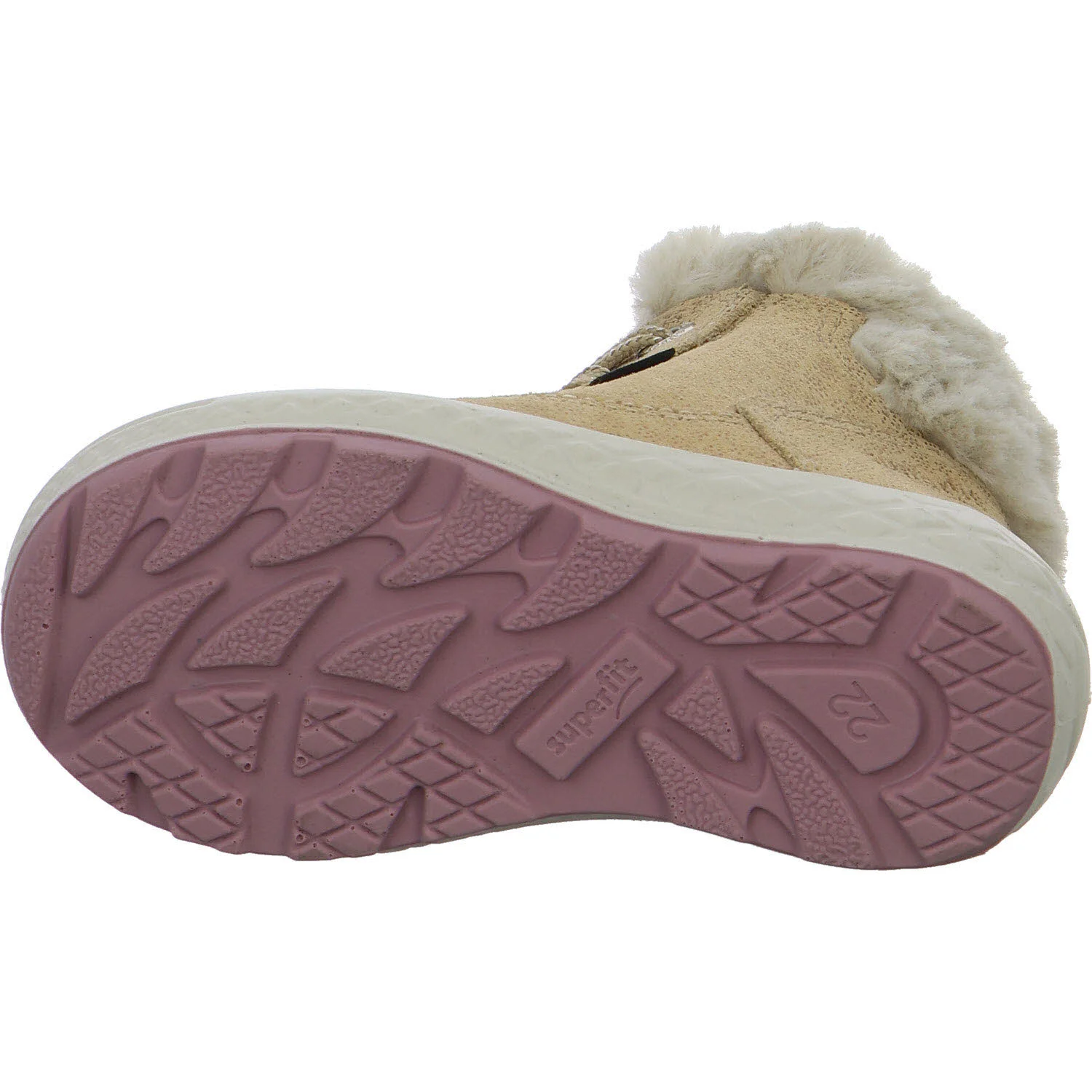 Superfit Kinder Schnürstiefel 1-106310-4010 Groovy 2.0 beige/rosa WMS mittel
