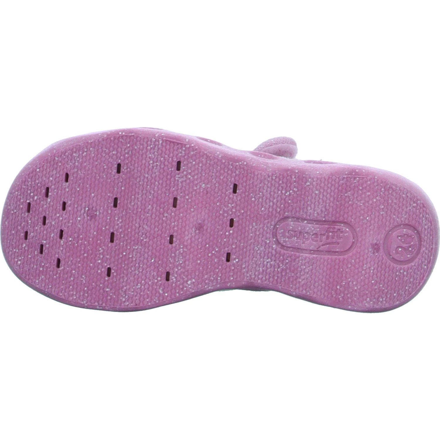 Superfit Kinder Hausschuhe 1-006271-5540 Bubble rosa/weiß WMS mittel