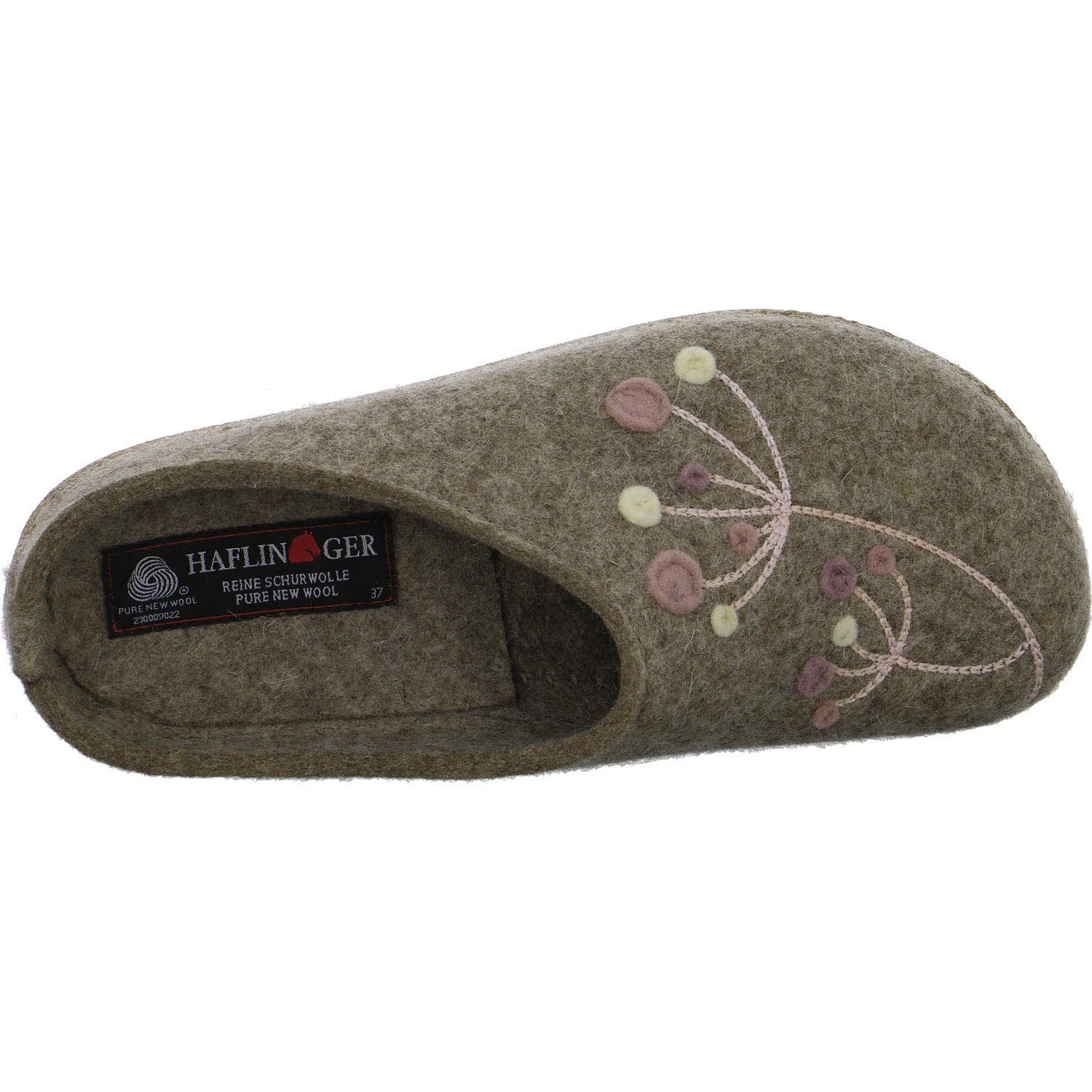 Haflinger Damen Winterpantoffel 751009-0-550 Grizzly Amaya torf normal