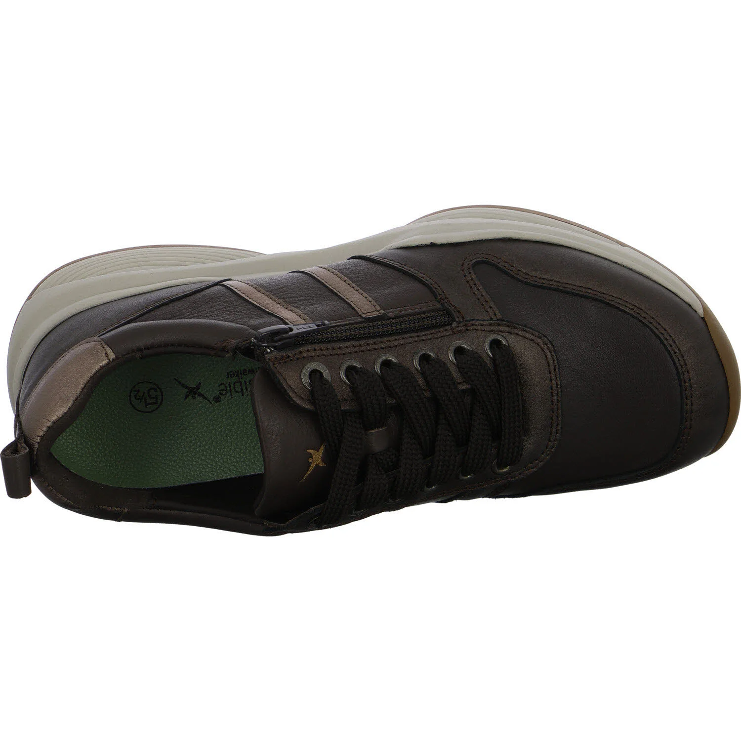 Xsensible Damen Schnürschuhe 30070.3/360-HX SWX3 - Lady dark brown combi HX (weit)