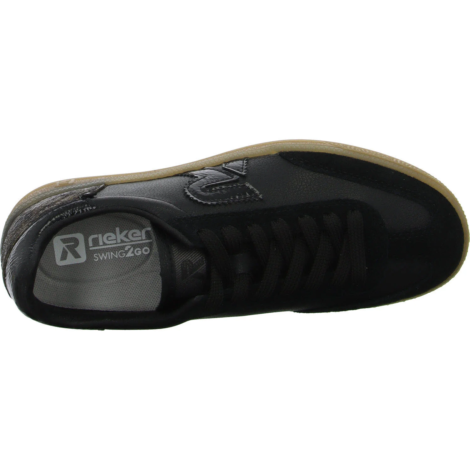 Element 8 von 8 (Bild) – Rieker Damen Schnürschuhe W2200-03 W2200 schwarz/schwarz/black/antik G 1/2 (weit)