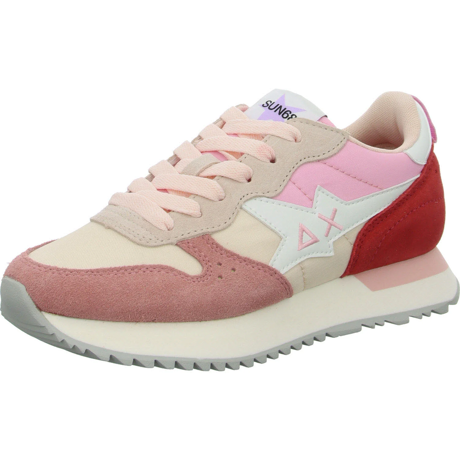 SUN68 Damen Schnürschuhe Z35211 39 STARGIRL MULTICOLOR porcelain normal