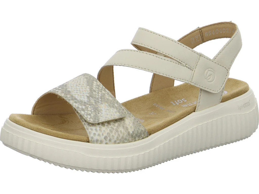 Remonte Damen Sandalen D3L51-60 D3L51 offwhite-gold/porzellan H (extra weit)
