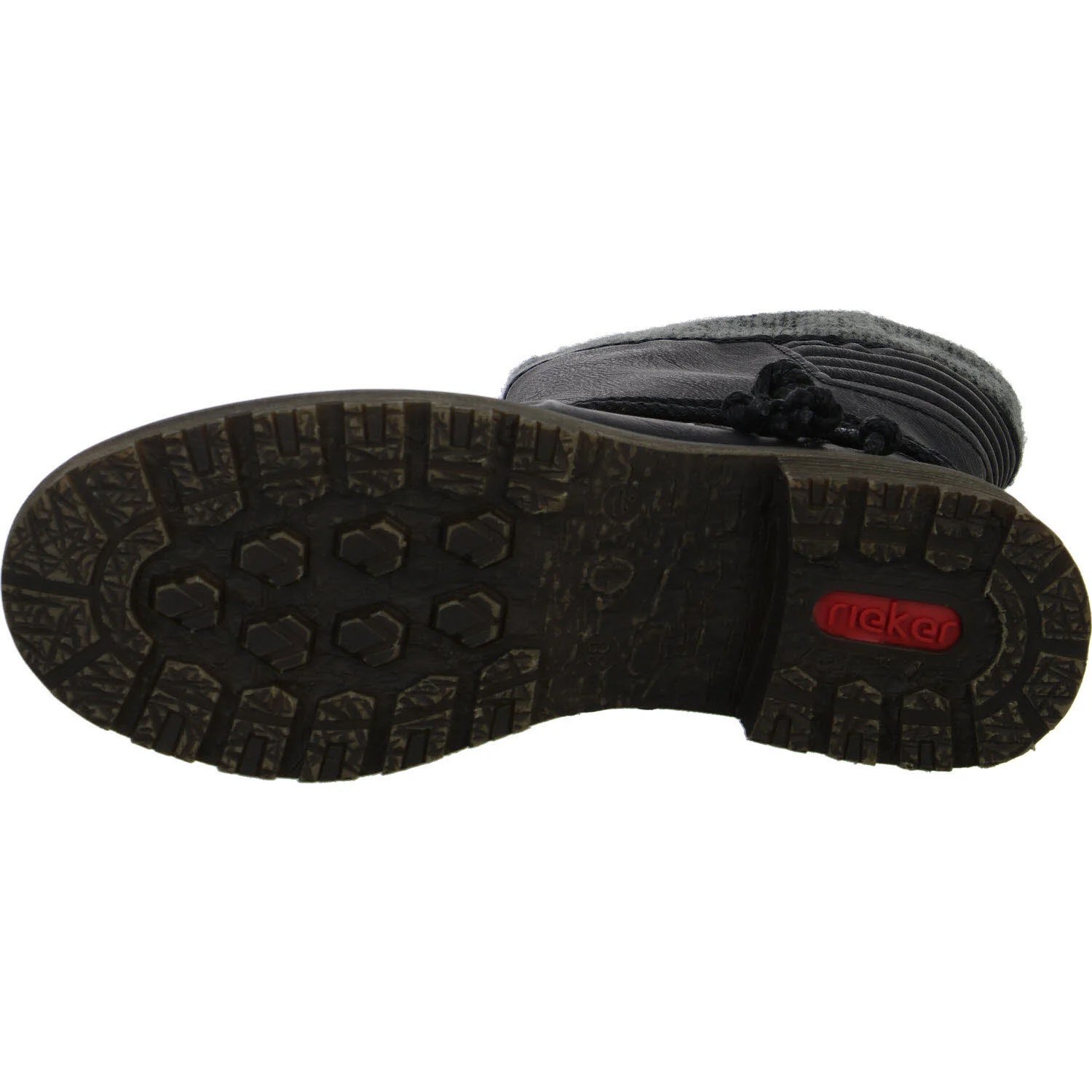 Rieker Damen Stiefelette warm Z4755-00 Z4755 schwarz/anthrazit F (normal)
