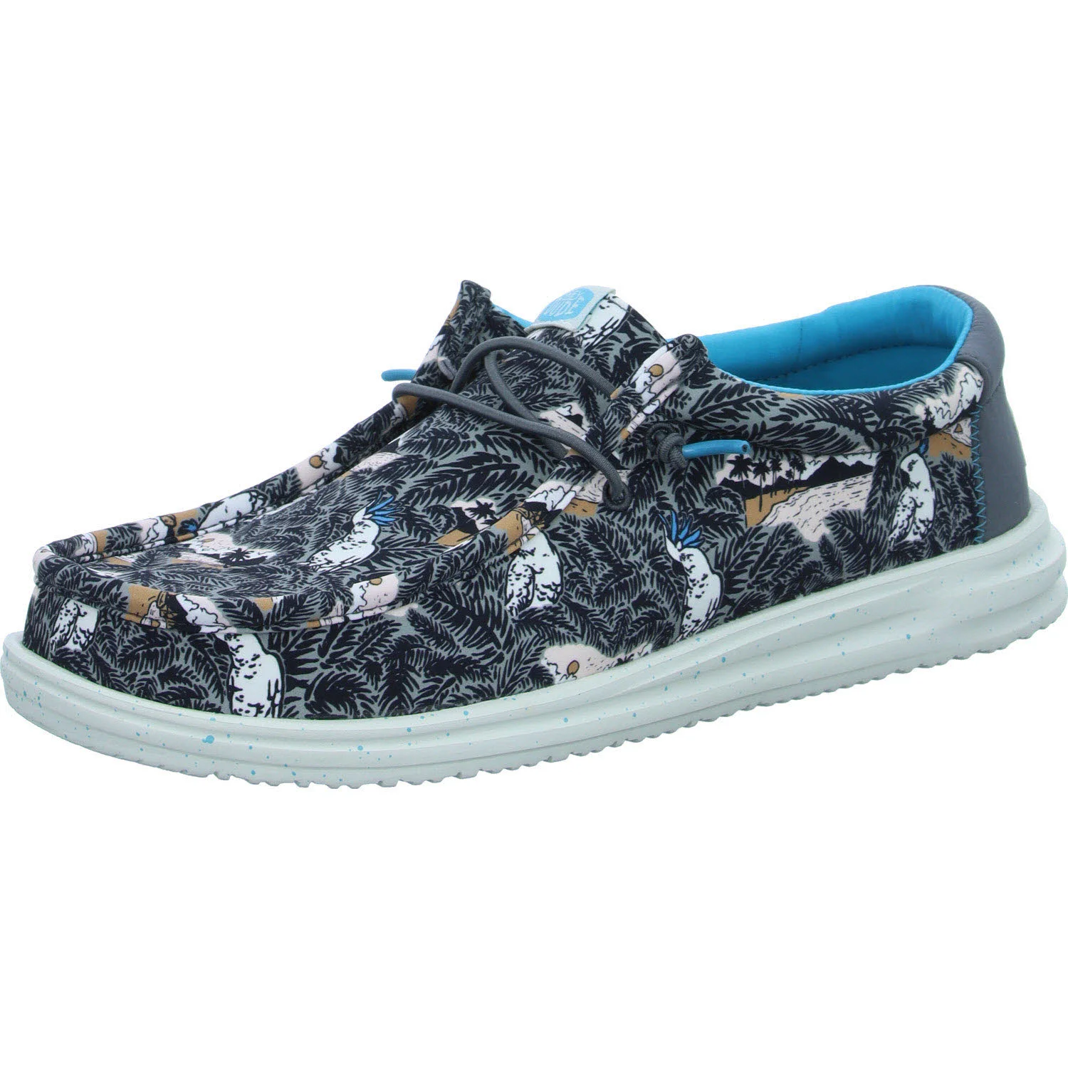 Element 2 von 8 (Bild) – heydude Herren Slipper HD40702-0HI Wally H2O Tropical Black Tropical weit