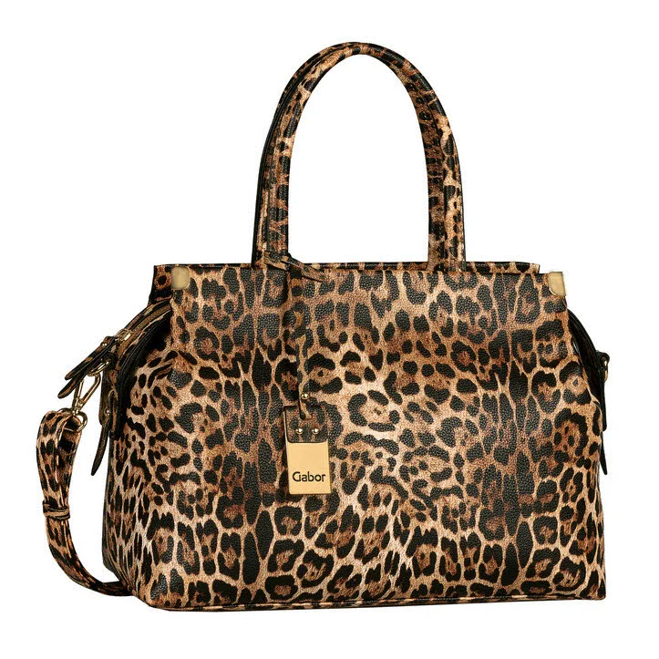 Gabor Handtaschen 012873 119 Gela Zip Shopper M leo brown