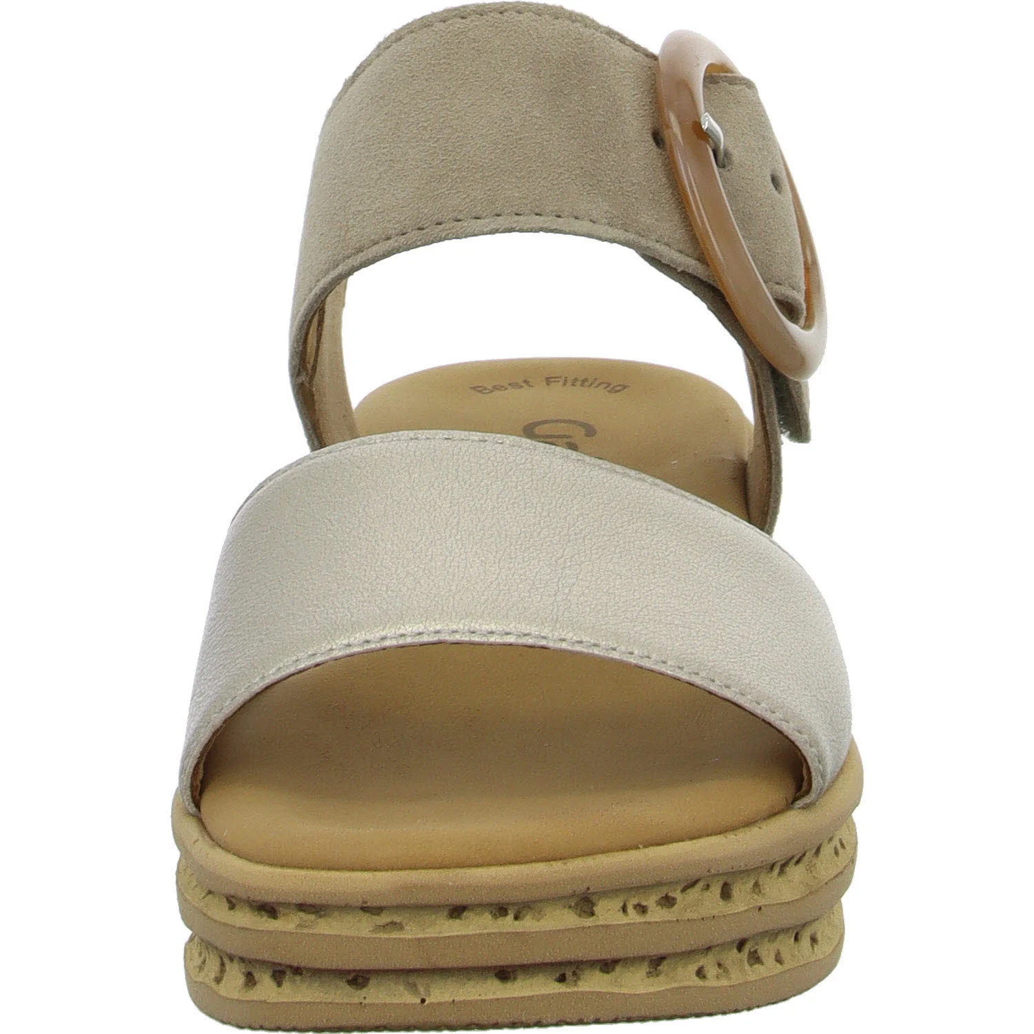 Gabor Damen Sandalen 84.550.62 84.550 puder/rabbit F (schmal/normal)