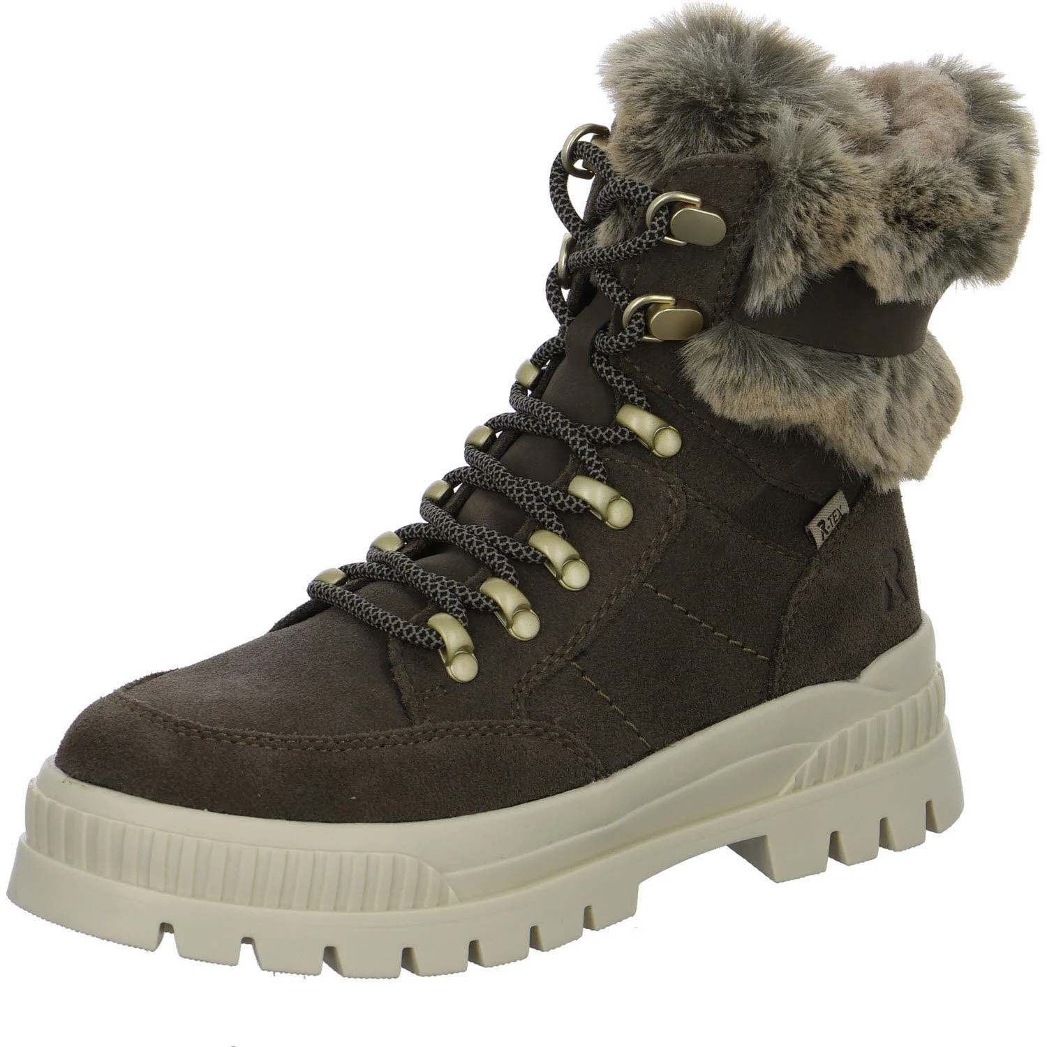 Element 2 von 8 (Bild) – Rieker Damen Schnürstiefel warm W2100-45 W2100 smoke/murmel/sigaro G (weit)