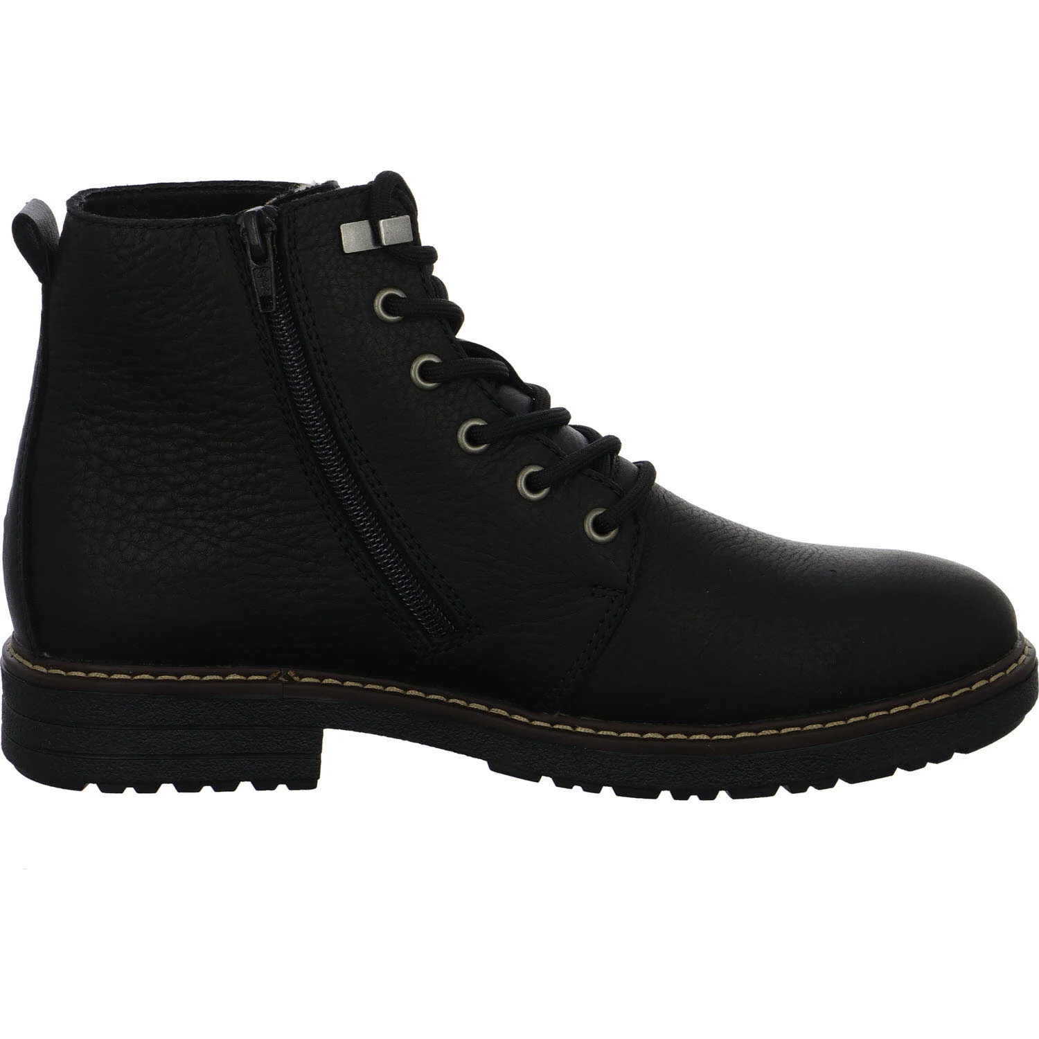 Rieker Herren Schnürstiefel warm 33121-00 33121 schwarz/schwarz G 1/2 (weit)