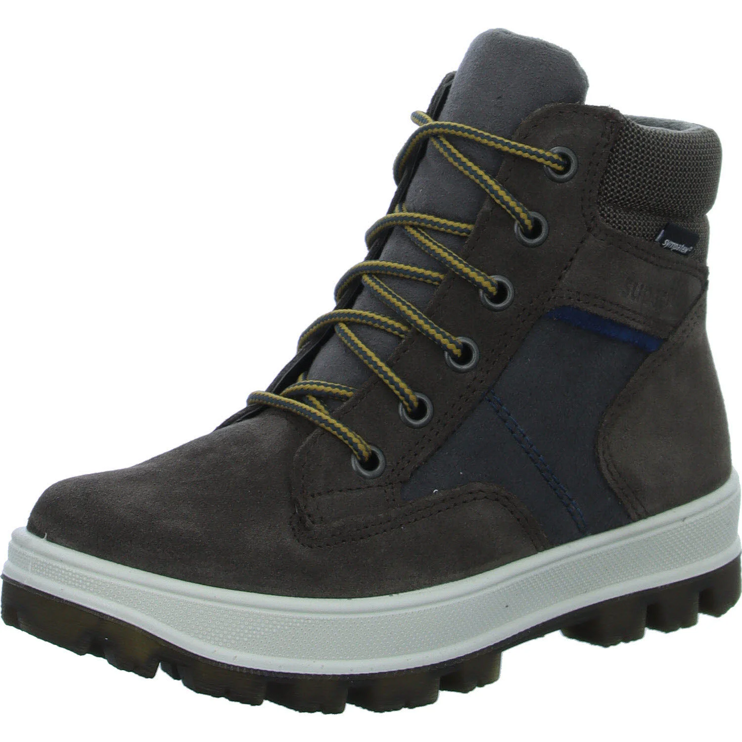 Element 2 von 8 (Bild) – Superfit Kinder Schnürstiefel 1-800476-3000 Tedd braun/blau WMS weit