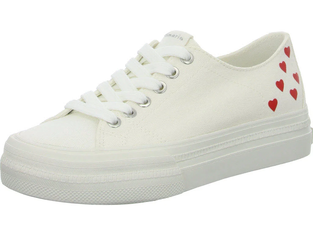 Element 1 von 8 (Bild) – Tamaris Damen Schnürschuhe 1-23744-42/197 1-23744-42 white comb normal