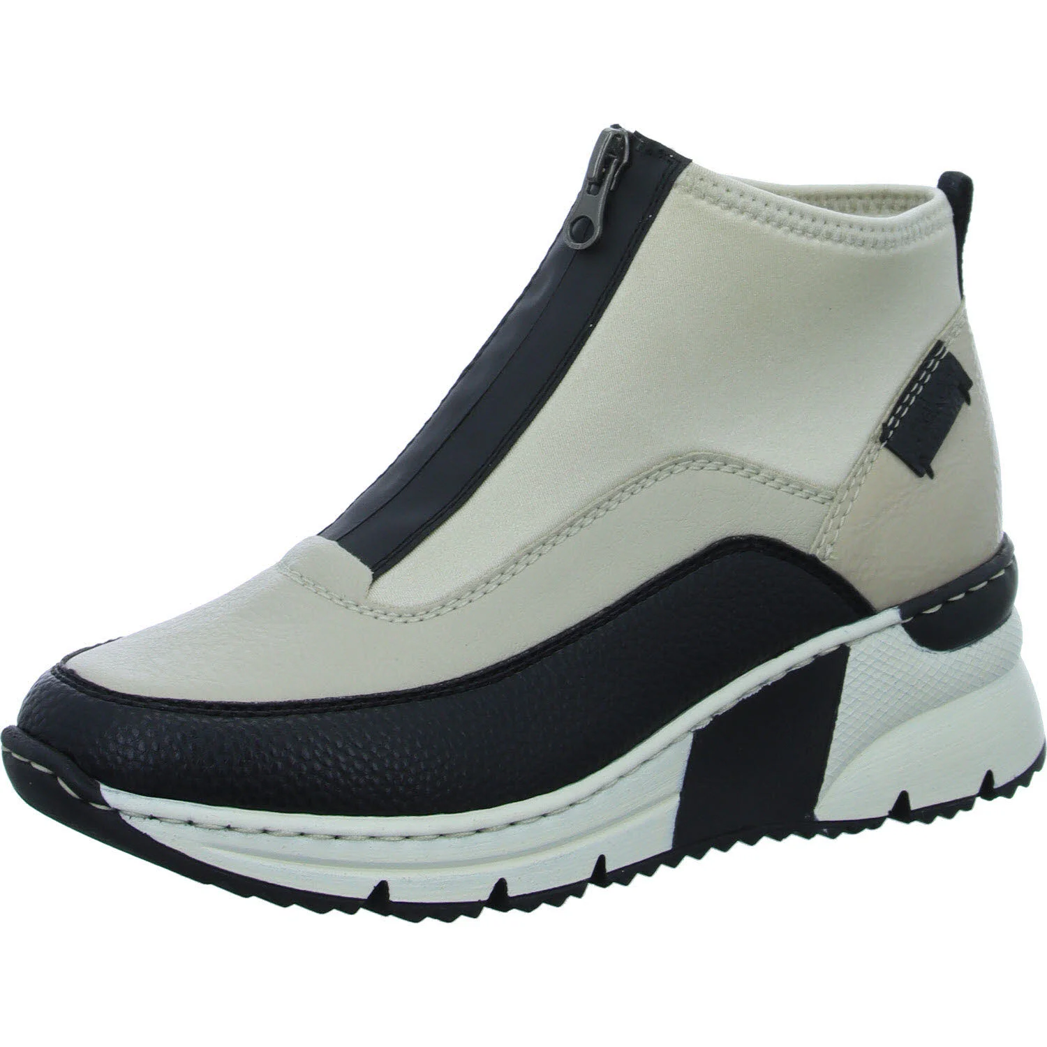 Element 2 von 8 (Bild) – Rieker Damen Stiefeletten N6352-60 N6352 schwarz/crema/cliff/perlcreme G (weit)