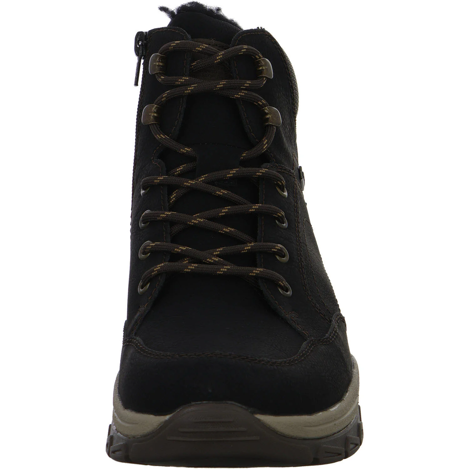 Rieker Herren Schnürstiefel warm 30212-00 30212 schwarz/schoko/schwarz-braun H (extra weit)