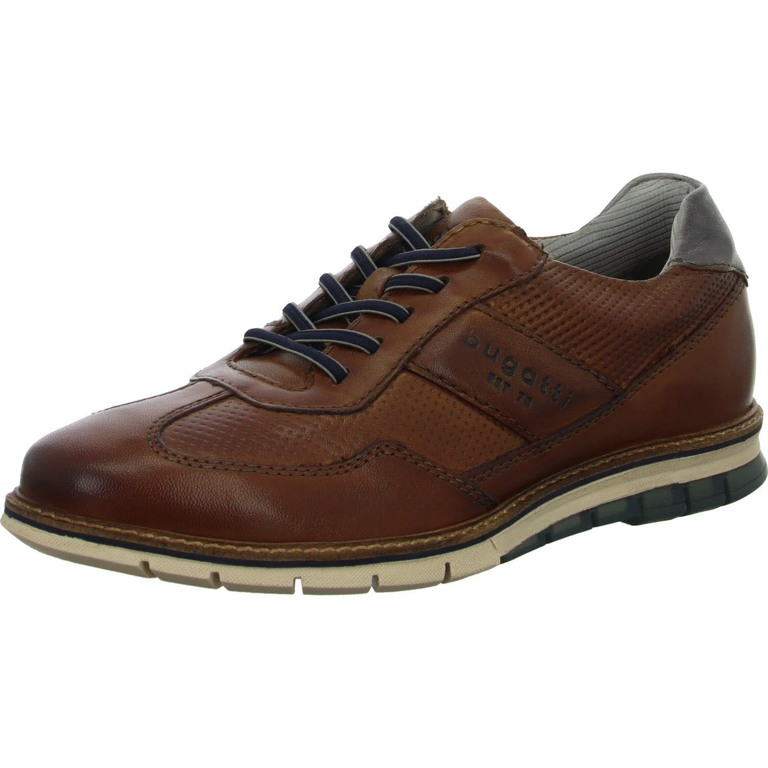 Bugatti men Herren Schnürschuhe 3329711C4100-6300 Simone Comfort cognac normal