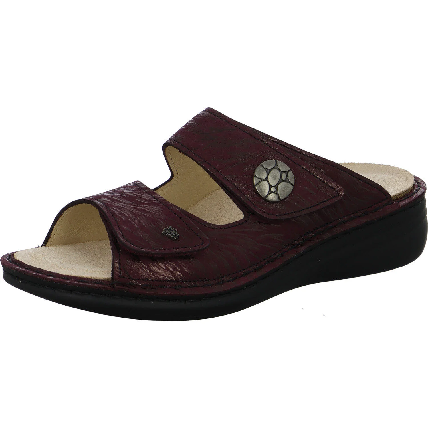 Finn Comfort Damen Pantoletten 02642-853391 Moorea bordo weit
