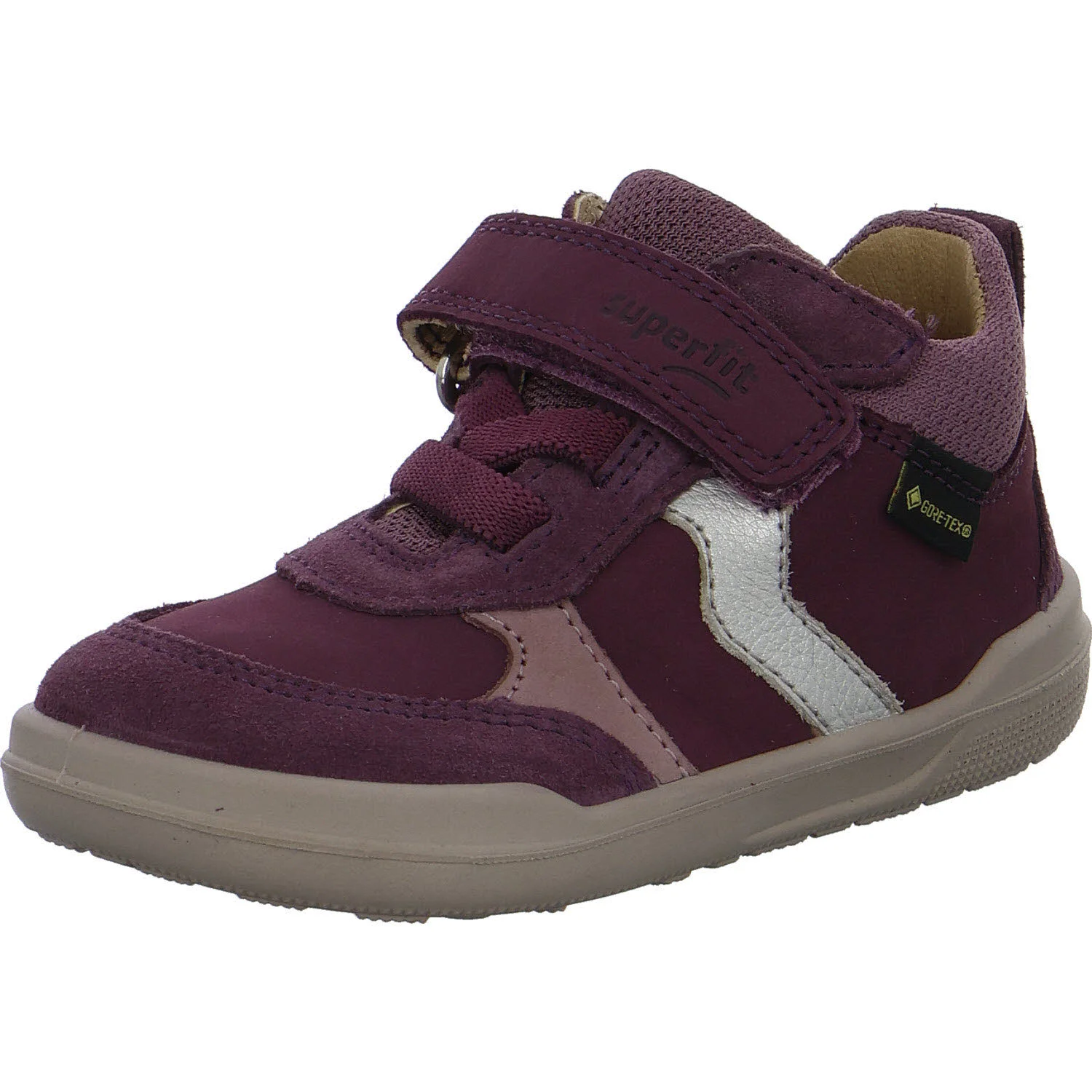 Element 2 von 8 (Bild) – Superfit Kinderschuh zum Schlupfen 1-100202-5000 Superfree 2.0 rot/lila WMS weit