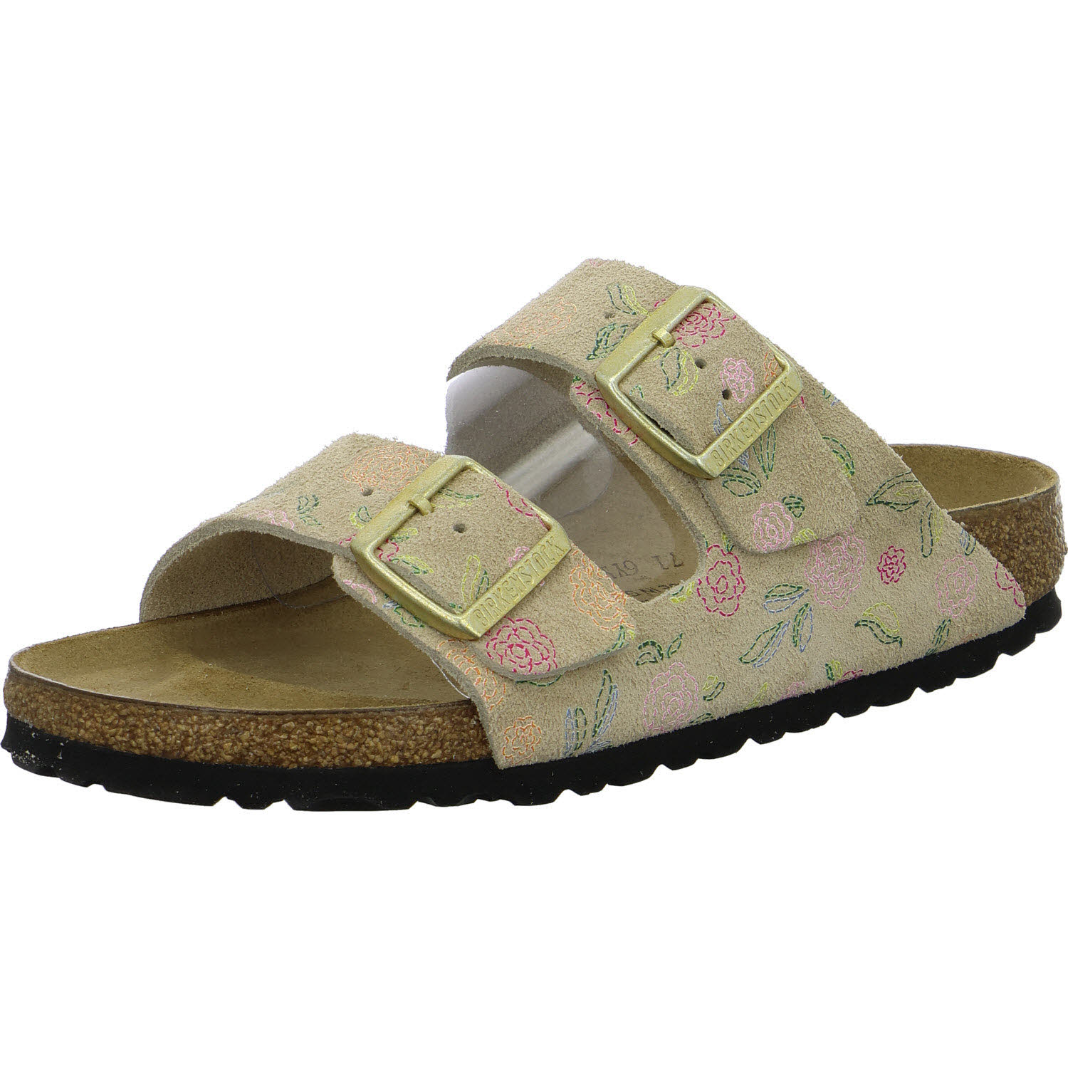 BIRKENSTOCK Pantoletten 1031736 Arizona sandcastle flower print schmal