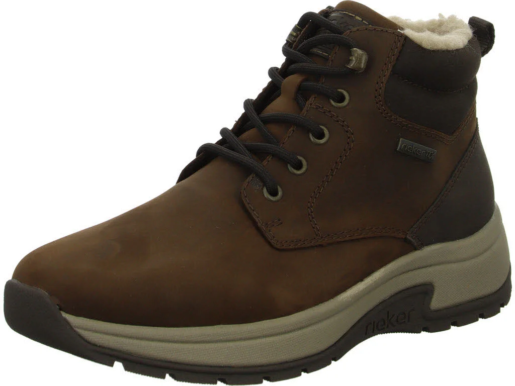 Rieker Herren Schnürstiefel warm 11004-22 11004 noce/moro/braun H (extra weit)