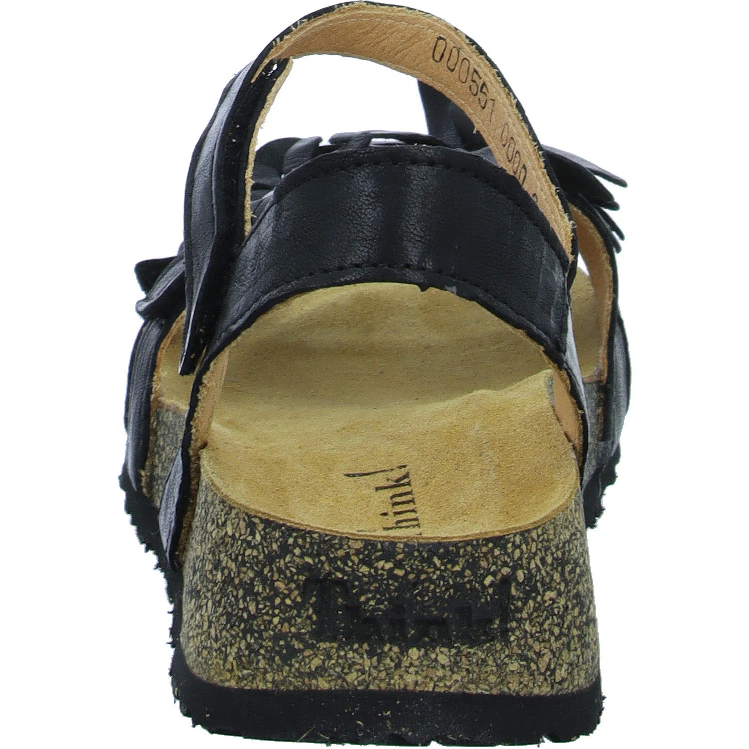 Think Damen Sandalen 3-000551-0000 Koak schwarz F 1/2 (normal)