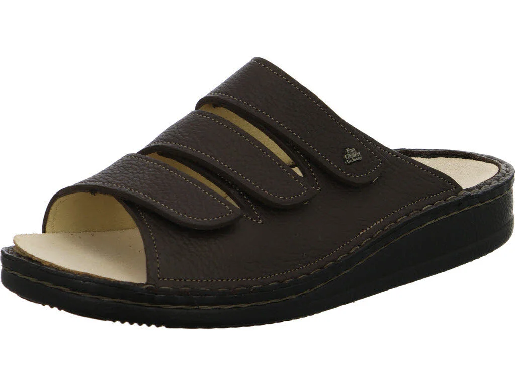 Finn Comfort Pantoletten 01508-813432 Korfu coffee weit