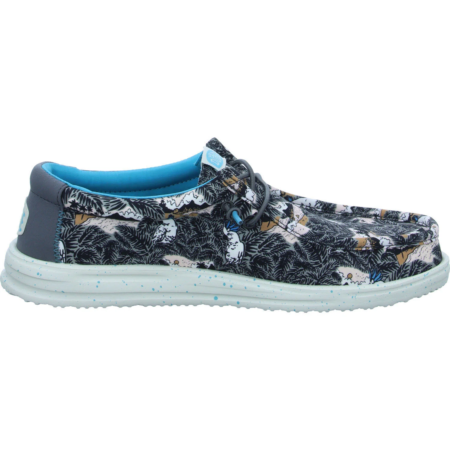 Element 7 von 8 (Bild) – heydude Herren Slipper HD40702-0HI Wally H2O Tropical Black Tropical weit
