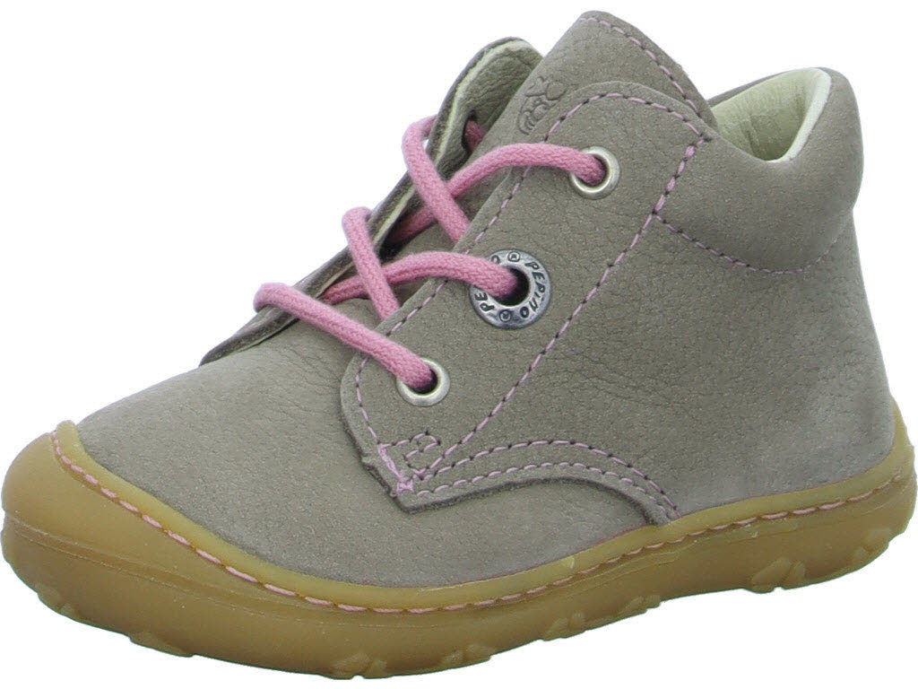 Ricosta Kinder Halbschuhe zum Schnüren 50 1200102/670 Cory kies/rosa WMS mittel