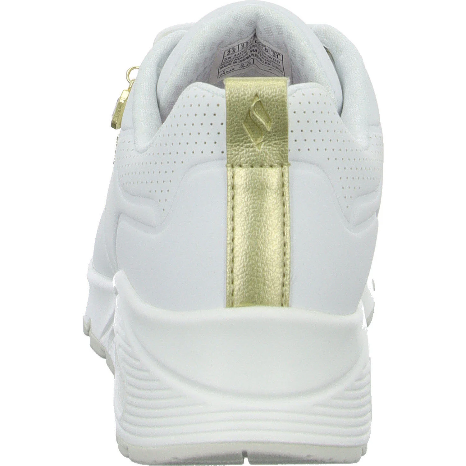 Skechers Kinder Halbschuhe zum Schnüren 310562L WGD Uno Gen1 - Trendy Jewels white/gold normal