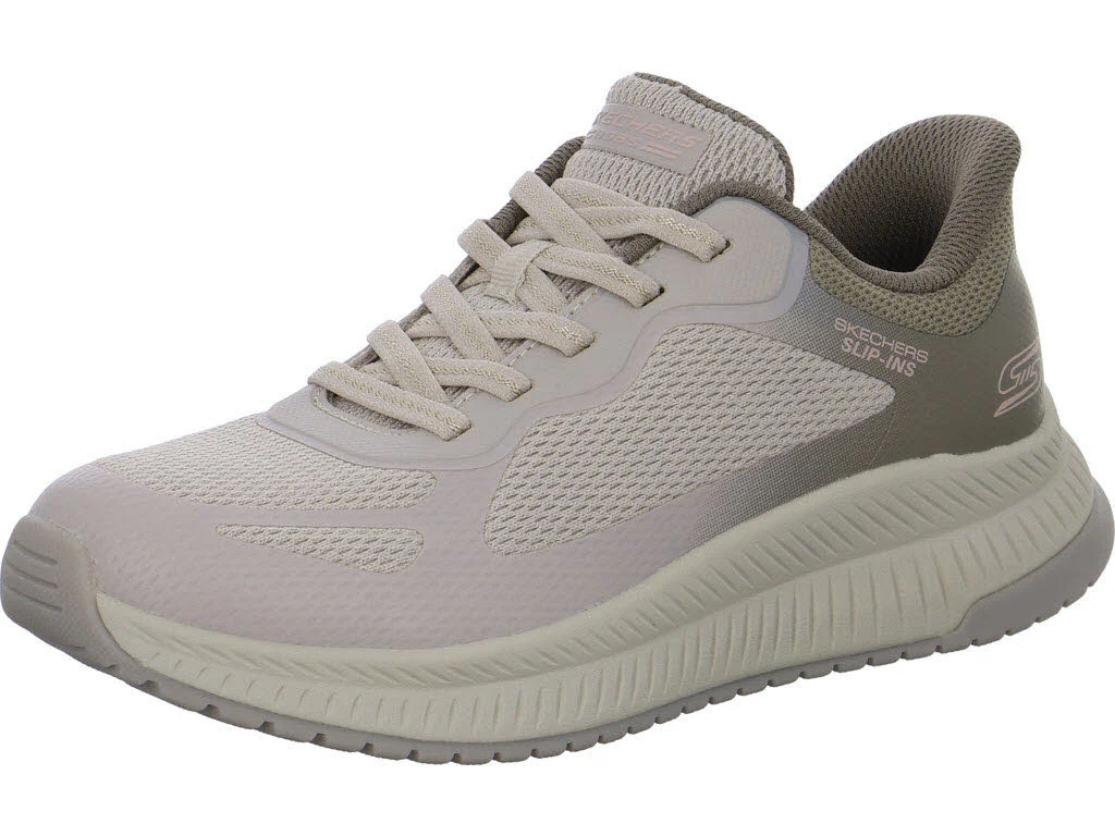 Skechers Damen Slipper 117624 TPMT BOBS Squad 4 - Staple Look taupe/multi normal