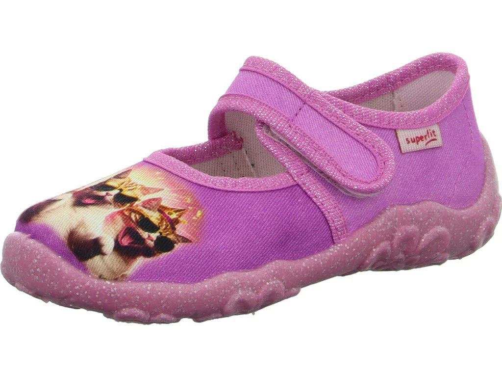 Superfit Kinder Hausschuhe 1-000281-5550 Bonny rosa/mehrfarbig WMS mittel