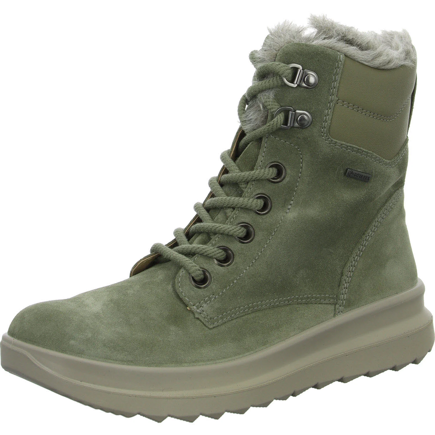 Element 2 von 8 (Bild) – Legero Damen Schnürstiefel warm 2-000351-7520 Dreamer pino (hellgrün) H (weit)