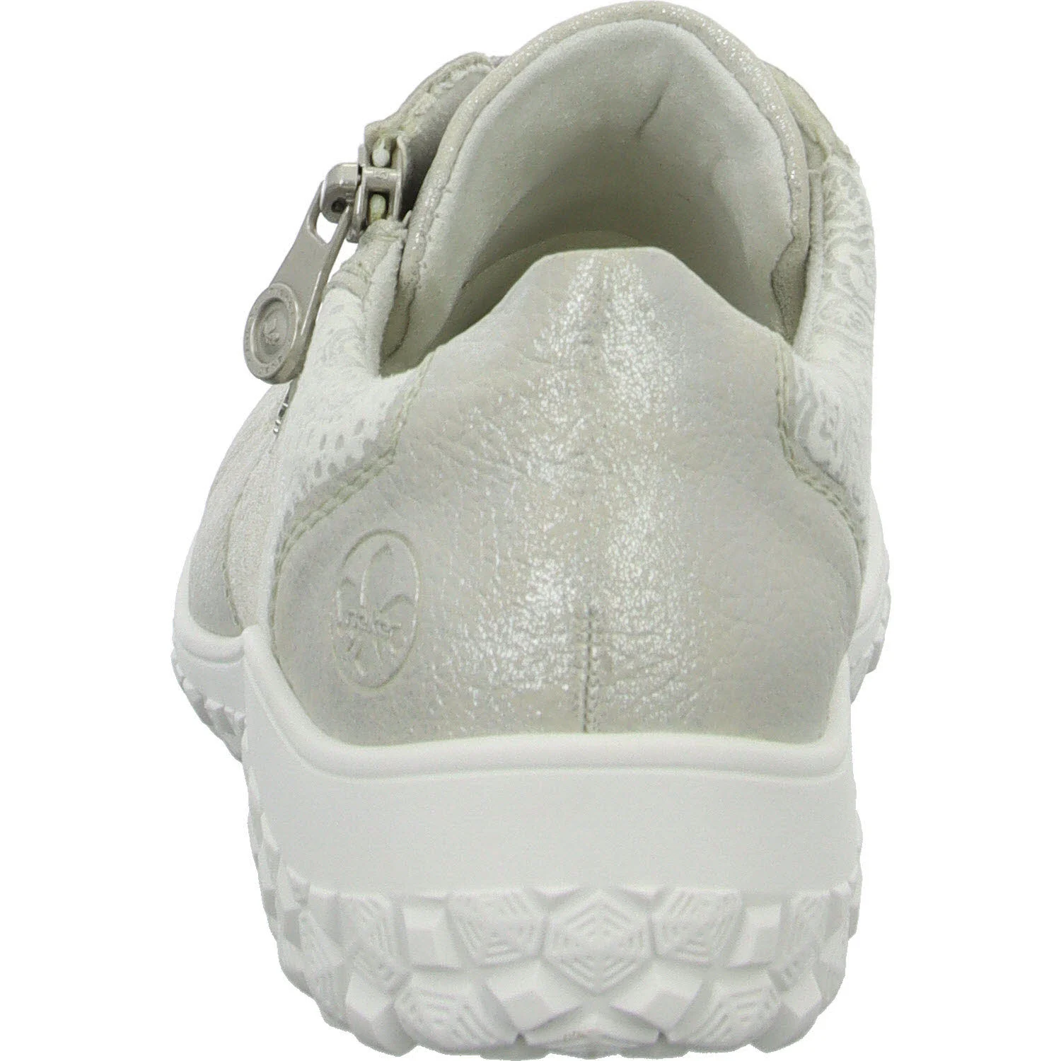 Element 4 von 8 (Bild) – Rieker Damen Schnürschuhe 59501-90 59501 fog-silver/weiss-flower H (extra weit)