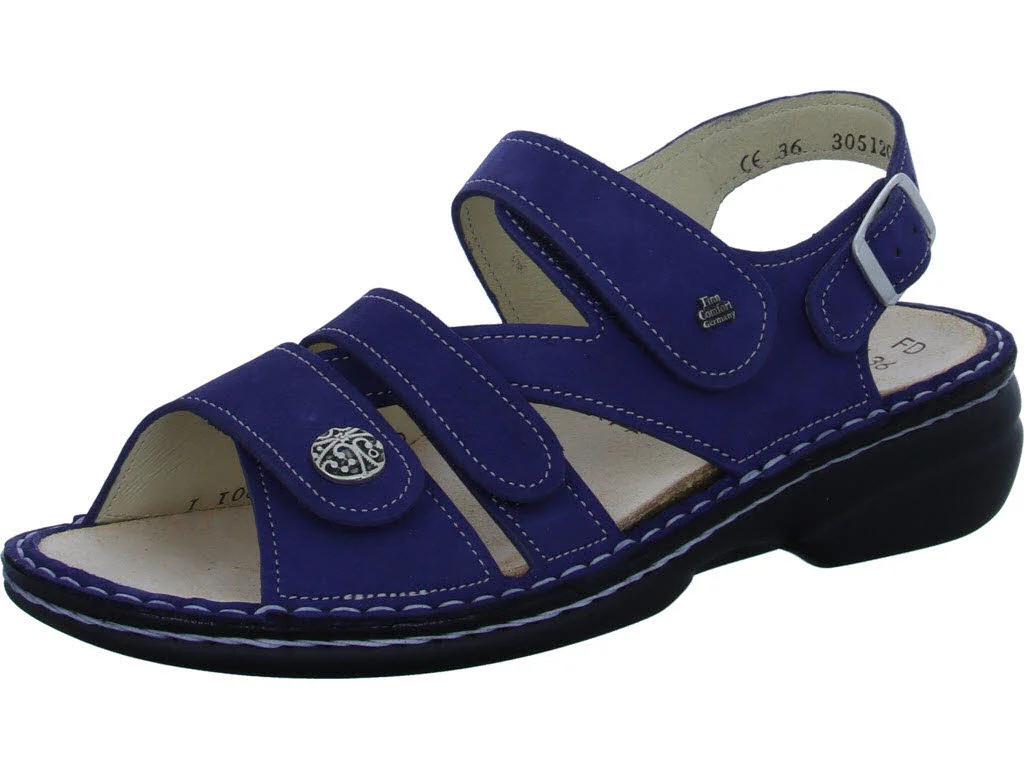 Finn Comfort Damen Sandalen 02562-711047 Gomera royal weit