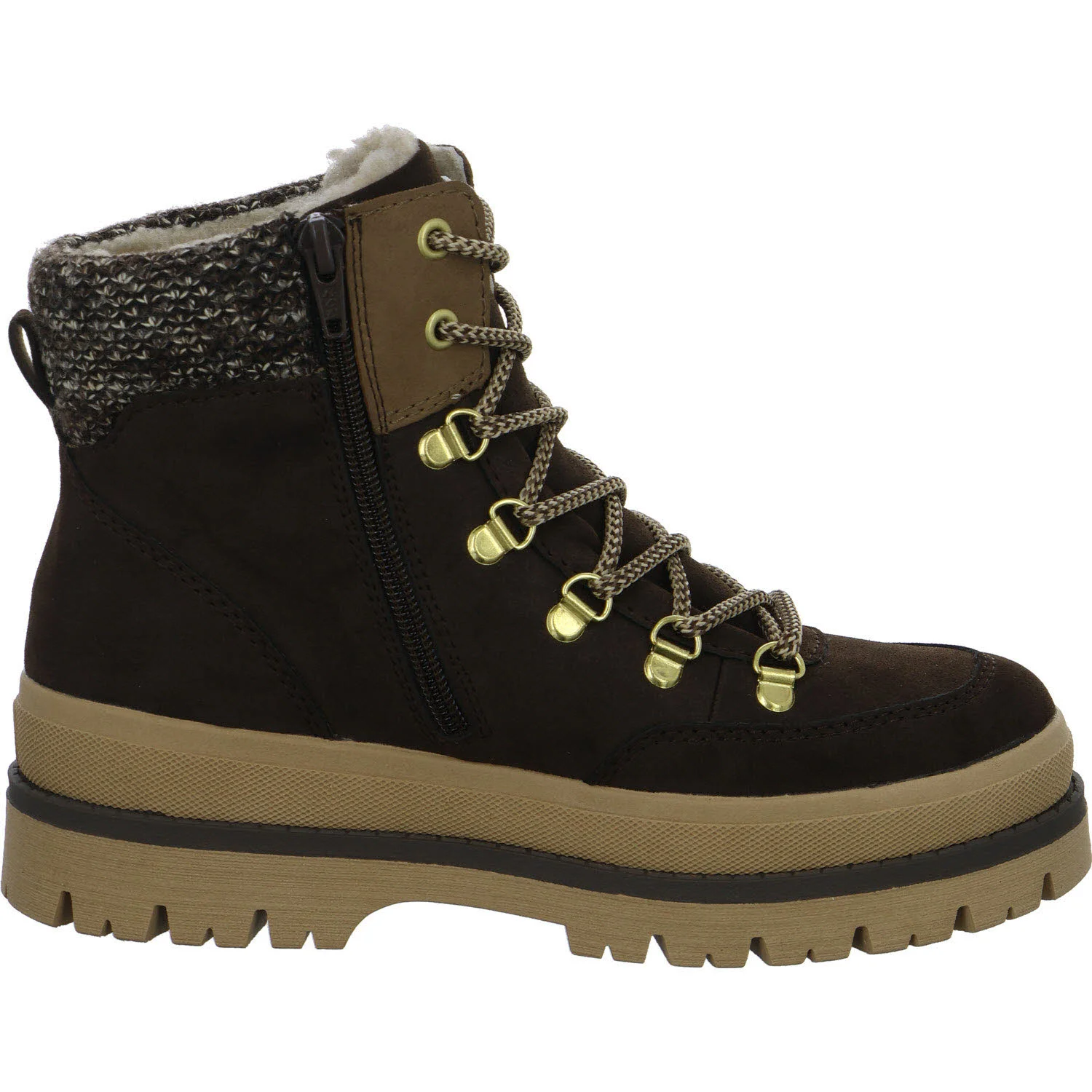 Rieker Damen Schnürstiefel warm Y6210-25 Y6210 rancho/oat/braun-beige F 1/2 (normal)
