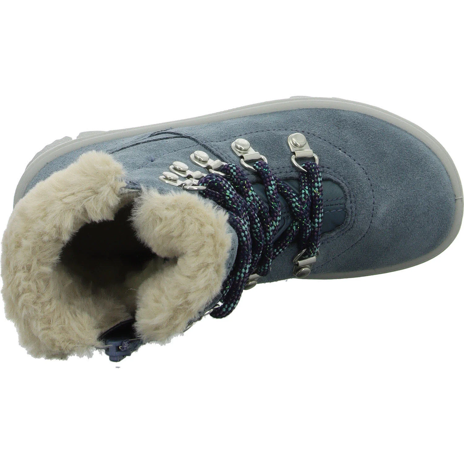 Superfit Kinder Schnürstiefel 1-000220-8010 Flavia blau WMS mittel