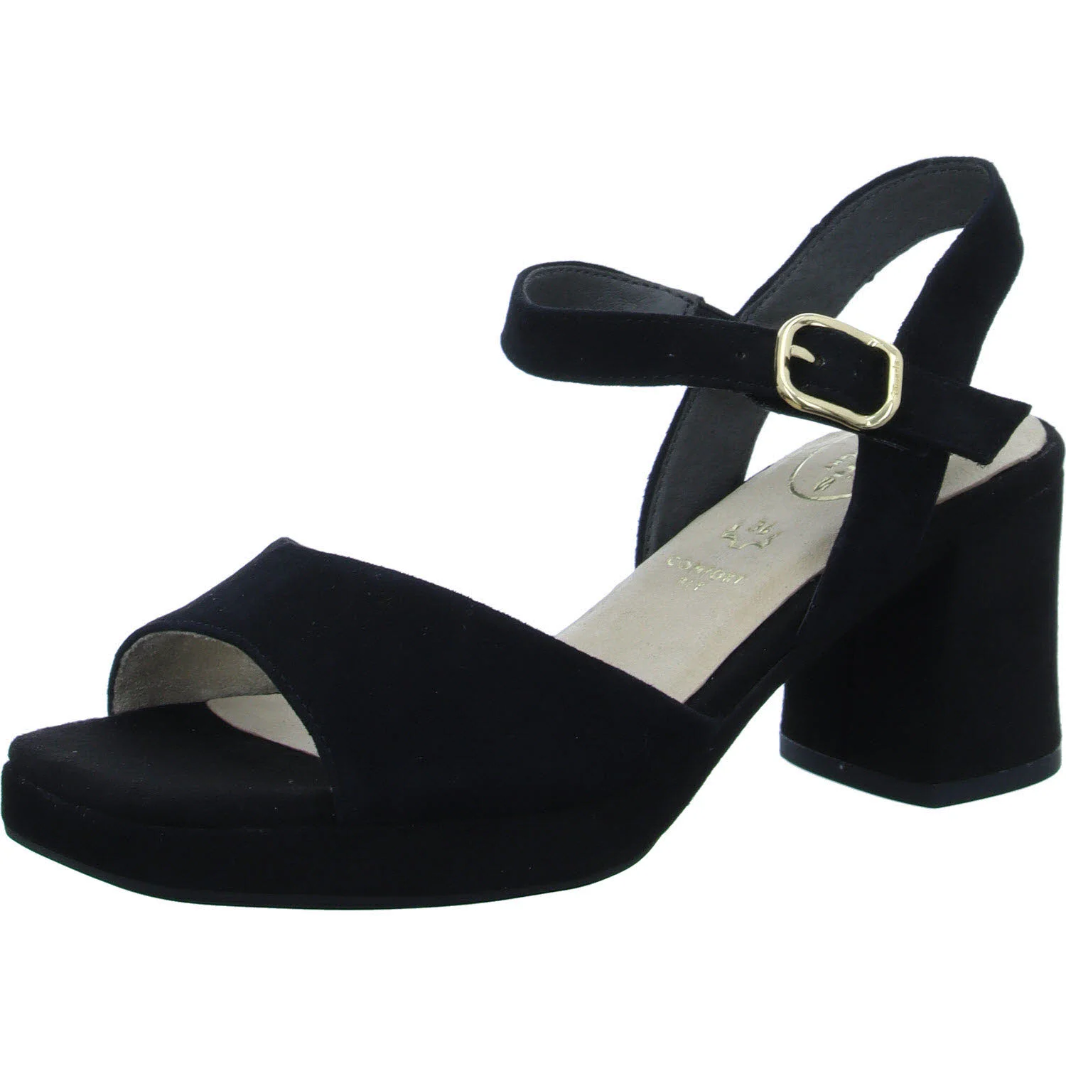 Tamaris Comfort Damen Sandalen 8-88309-42/019 8-88309-42 black suede normal