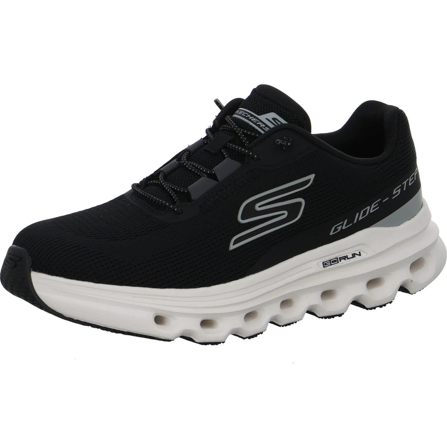 Skechers Damen Slipper 129802 BKW Go Run Glide-Step Arch Fi - Casion black/white normal