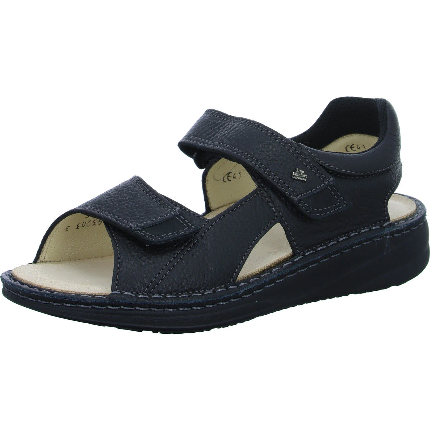 Element 2 von 8 (Bild) – Finn Comfort Herren Sandalen 01701-902623 Skiathos schwarz weit