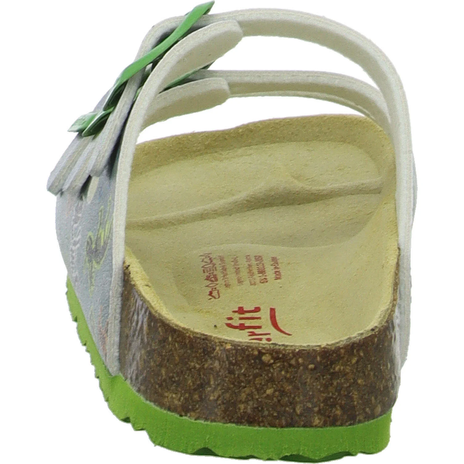 Superfit Kinder Pantoletten 1-800113-2050 Fussbettpantoffel grau/mehrfarbig WMS mittel