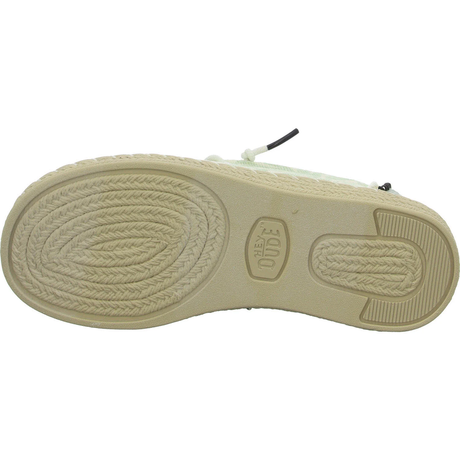 heydude Damen Slipper HD43179-3YY Wendy Espadrille Retro Palm celadon green/white weit