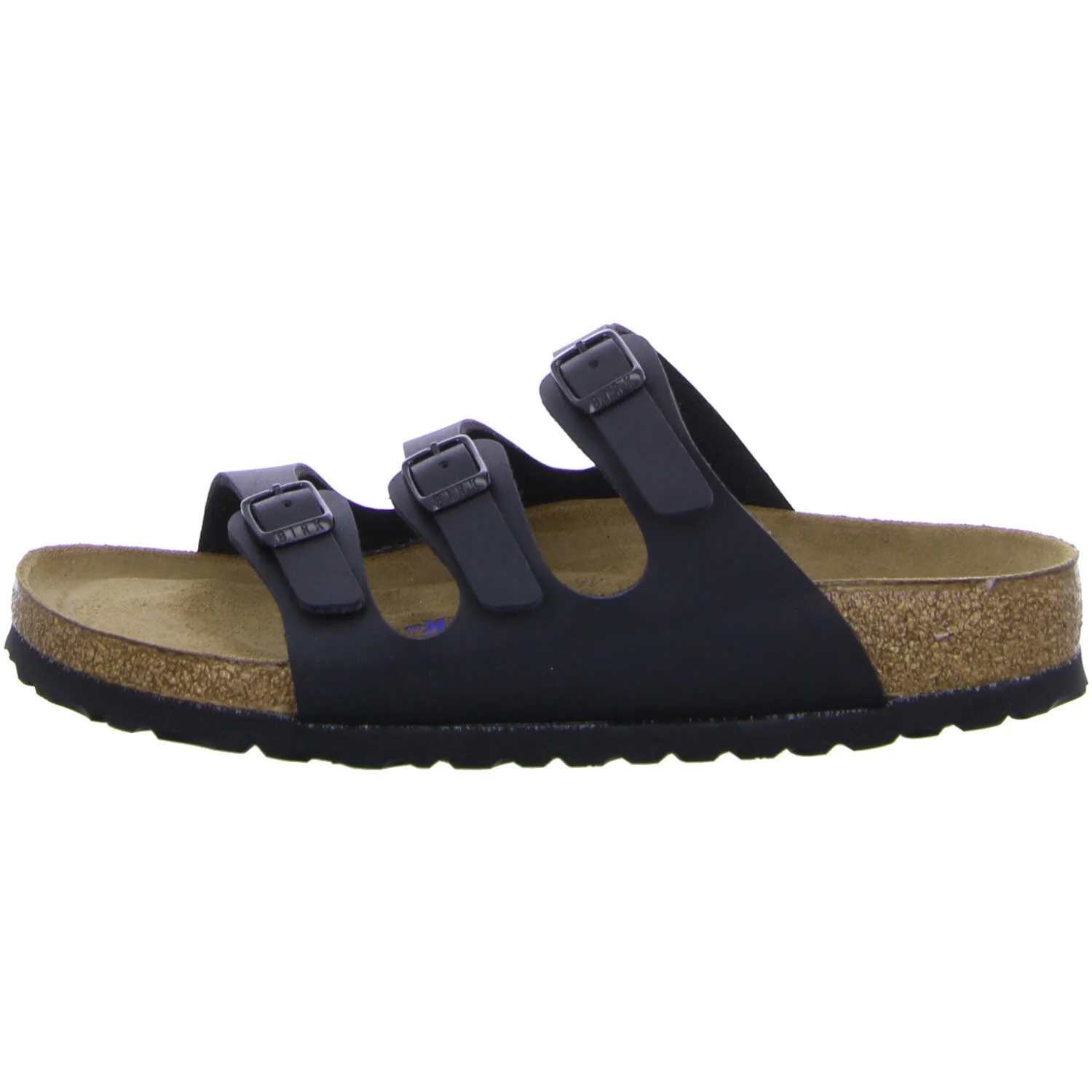 BIRKENSTOCK Pantoletten 053013 Florida Soft Footbed schwarz schmal
