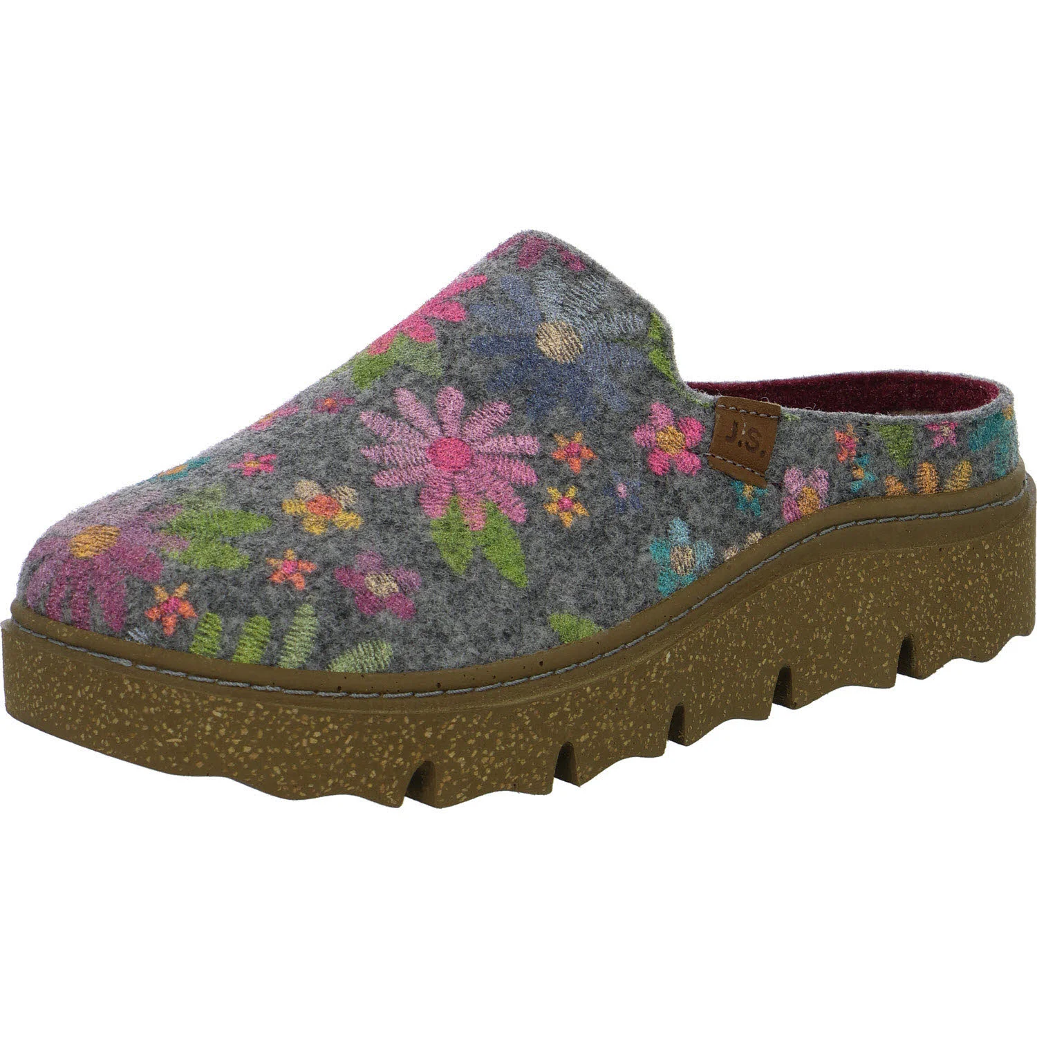 Element 2 von 8 (Bild) – Josef Seibel Damen Winterpantoffel 53001TE979/712 Carmaux 01 grau-multi normal