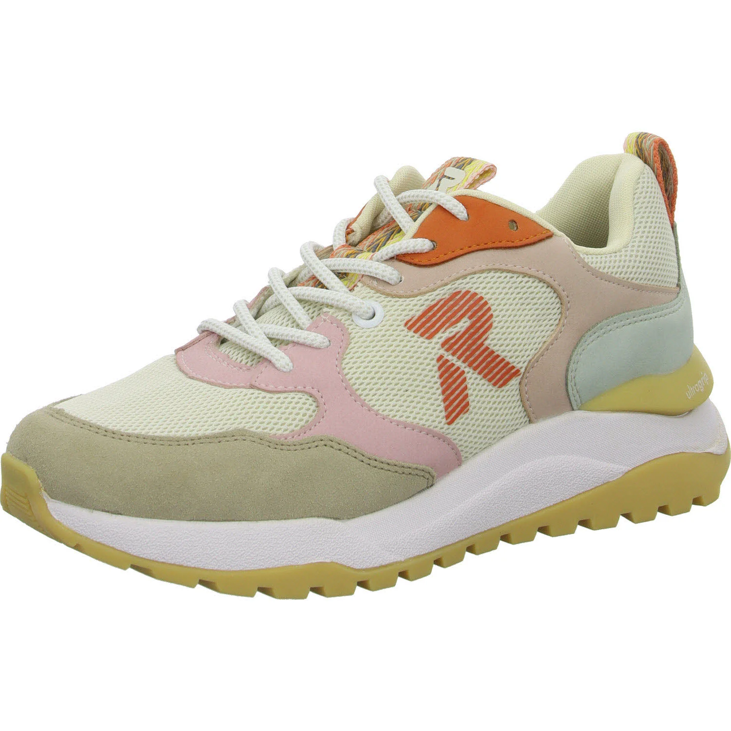 Rieker Damen Schnürschuhe W2506-61 W2506 lehm/crema/bouchara/pumpkin F 1/2 (normal)