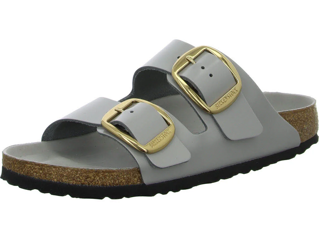 BIRKENSTOCK Pantoletten 1029391 Arizona Big Buckle high-shine stone coin schmal