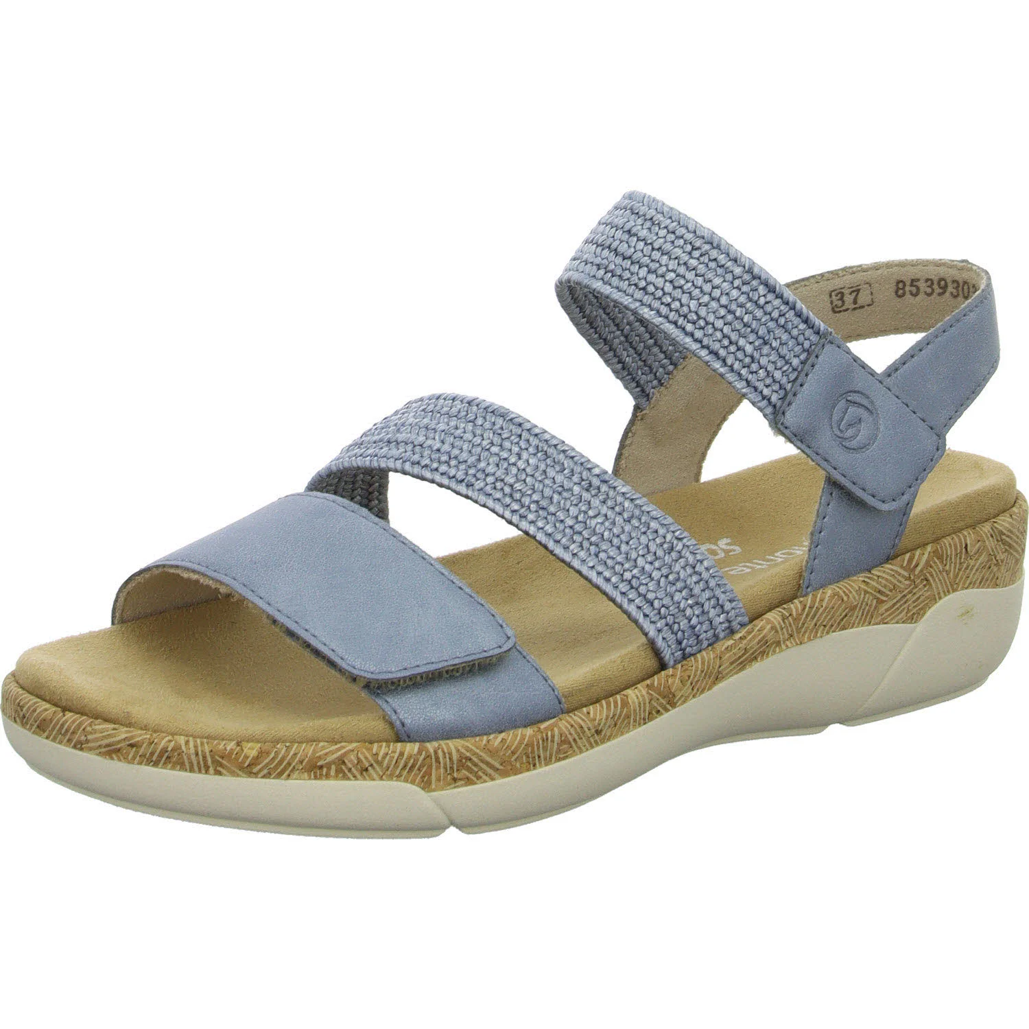 Remonte Damen Sandalen R6861-12 R6861 bleu/ciel F 1/2 (normal)