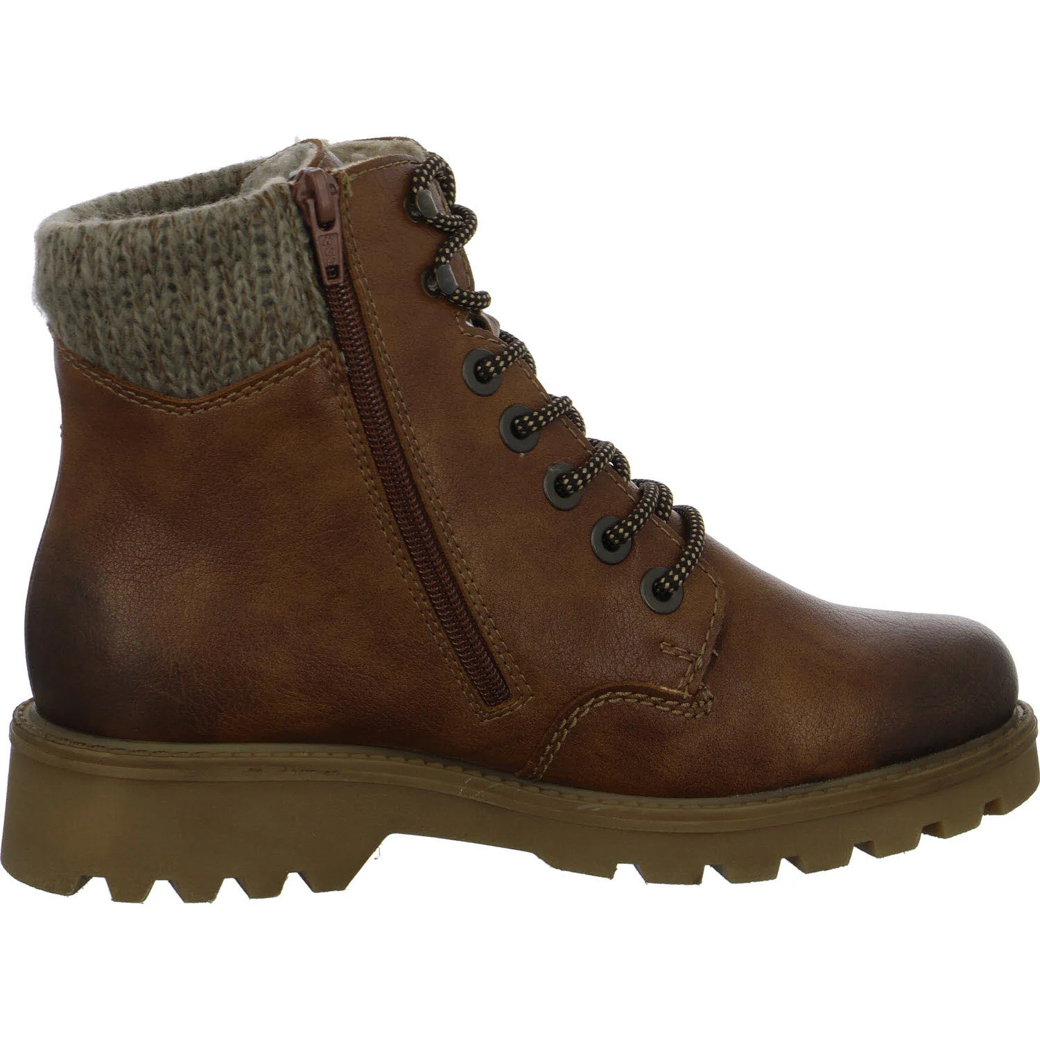 Element 7 von 8 (Bild) – Rieker Damen Schnürstiefel warm 73220-24 73220 zimt/havanna/stein F 1/2 (normal)