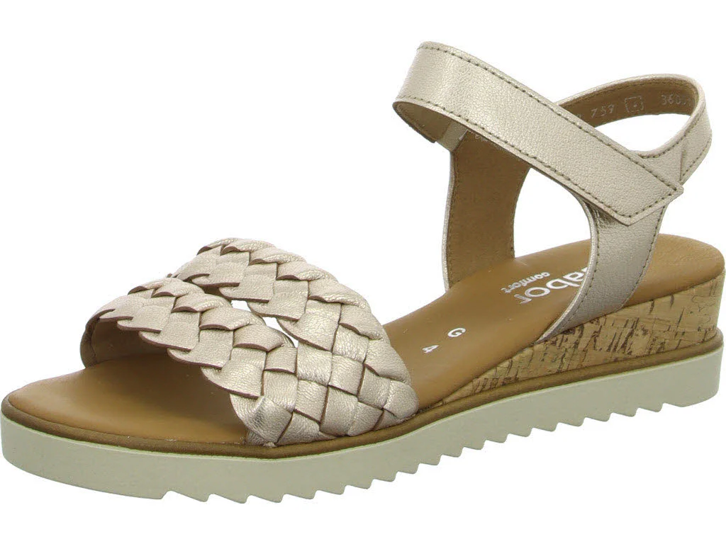 Element 1 von 8 (Bild) – Gabor Damen Sandalen 82.759.89 82.759 puder (Kork) G (normal)